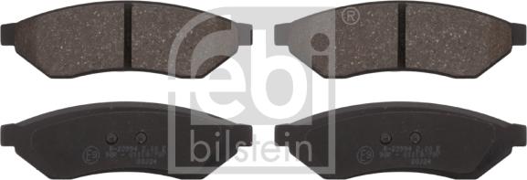 Febi Bilstein 16722 - Тормозные колодки, дисковые, комплект autosila-amz.com