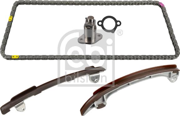 Febi Bilstein 109406 - Timing Chain Kit for camshaft, with guide rails and chain tensioner autosila-amz.com