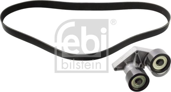 Febi Bilstein 106002 - Auxiliary Belt Kit with belt tensioner autosila-amz.com