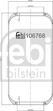 Febi Bilstein 106768 - Кожух пневматической рессоры autosila-amz.com