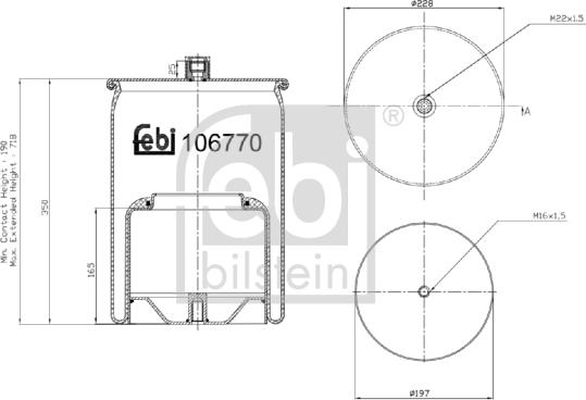 Febi Bilstein 106770 - Кожух пневматической рессоры autosila-amz.com