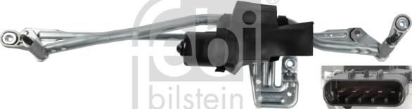 Febi Bilstein 107929 - Система тяг и рычагов привода стеклоочистителя autosila-amz.com