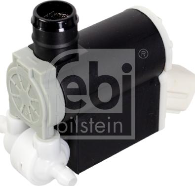 Febi Bilstein 107382 - Windscreen washer pump rear (12V) fits: CHEVROLET LACETTI HYUNDAI COUPE II, GRAND SANTA FГ , I10 I, autosila-amz.com