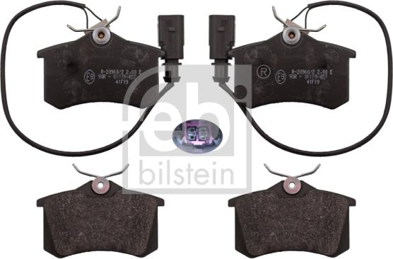 Febi Bilstein 116018 - Тормозные колодки, дисковые, комплект autosila-amz.com