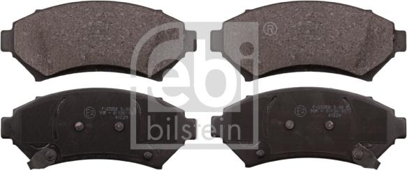 Febi Bilstein 116156 - Тормозные колодки, дисковые, комплект autosila-amz.com