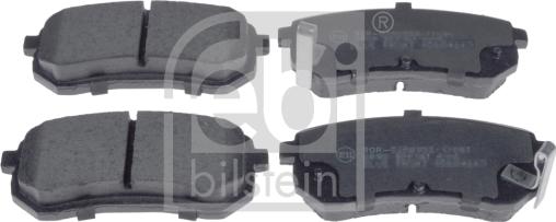 Febi Bilstein 116346 - Тормозные колодки, дисковые, комплект autosila-amz.com