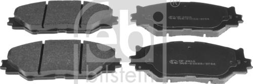 Febi Bilstein 116369 - Тормозные колодки, дисковые, комплект autosila-amz.com