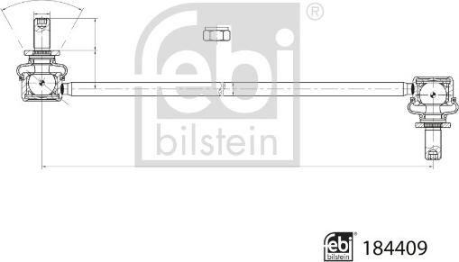 Febi Bilstein 184409 - Тяга / стойка, стабилизатор autosila-amz.com
