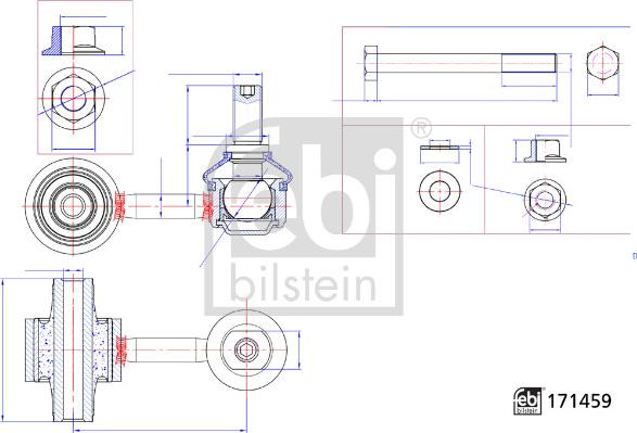 Febi Bilstein 184868 - Тяга / стойка, стабилизатор autosila-amz.com