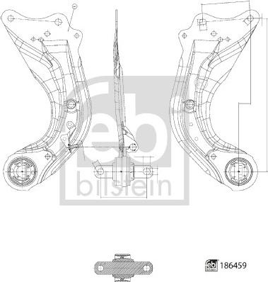 Febi Bilstein 186459 - Рычаг подвески колеса autosila-amz.com