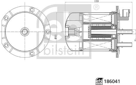 Febi Bilstein 186041 - Топливный фильтр autosila-amz.com