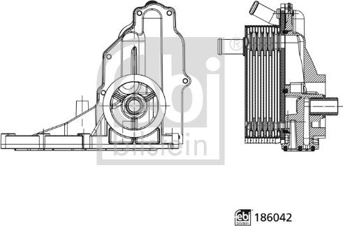 Febi Bilstein 186042 - Корпус, масляный фильтр autosila-amz.com