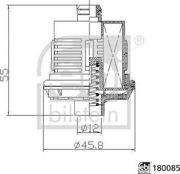 Febi Bilstein 180085 - Гидравл. фильтр, полный привод с многодисковым сцеплением autosila-amz.com