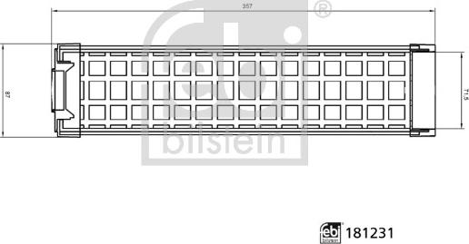 Febi Bilstein 181231 - Воздушный фильтр, двигатель autosila-amz.com