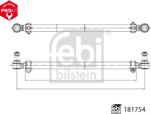 Febi Bilstein 181754 - Рулевая тяга autosila-amz.com