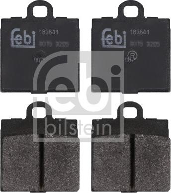 Febi Bilstein 183641 - Тормозные колодки, дисковые, комплект autosila-amz.com