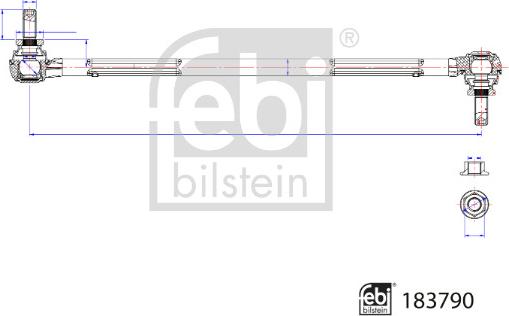 Febi Bilstein 183790 - Тяга / стойка, стабилизатор autosila-amz.com