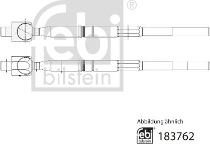 Febi Bilstein 183762 - Осевой шарнир, рулевая тяга autosila-amz.com