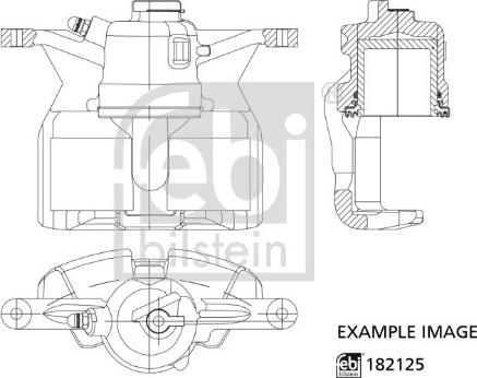 Febi Bilstein 182125 - Тормозной суппорт autosila-amz.com