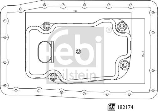 Febi Bilstein 182174 - Гидрофильтр, автоматическая коробка передач autosila-amz.com