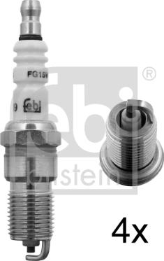 Febi Bilstein 13440 - Свеча зажигания autosila-amz.com