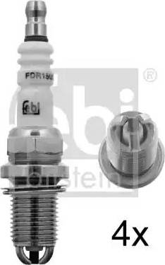 Febi Bilstein 13505 - Свеча зажигания autosila-amz.com