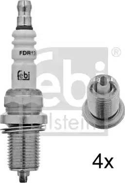 Febi Bilstein 13517 - Свеча зажигания autosila-amz.com