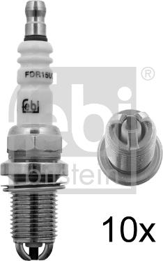 Febi Bilstein 13527 - Свеча зажигания VW PASSAT 01-05, PHAETON 03-, MERCEDES-BENZ V-CLASS 96-03, VITO 96-03, autosila-amz.com