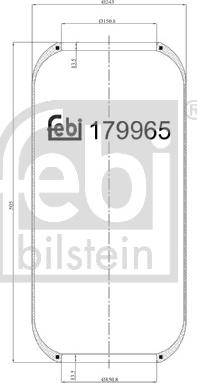 Febi Bilstein 179965 - Кожух пневматической рессоры autosila-amz.com