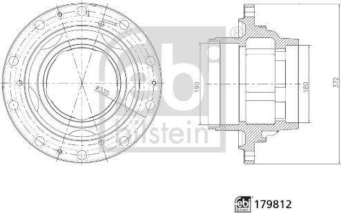 Febi Bilstein 179812 - Ступица колеса, поворотный кулак autosila-amz.com