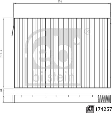 Febi Bilstein 174257 - Фильтр воздуха в салоне autosila-amz.com