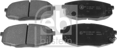 Febi Bilstein 175206 - Комплект тормозных колодок, дисковый тормоз autosila-amz.com
