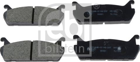 Febi Bilstein 170269 - Тормозные колодки, дисковые, комплект autosila-amz.com