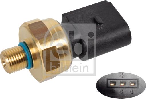 Febi Bilstein 171264 - Датчик, давление подачи топлива autosila-amz.com