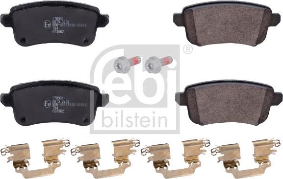 Febi Bilstein 178904 - Тормозные колодки, дисковые, комплект autosila-amz.com