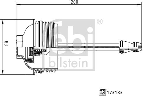 Febi Bilstein 173133 - Крышка, корпус масляного фильтра autosila-amz.com