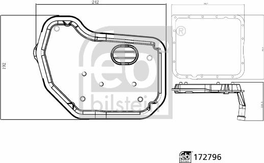 Febi Bilstein 172796 - Гидрофильтр, автоматическая коробка передач autosila-amz.com