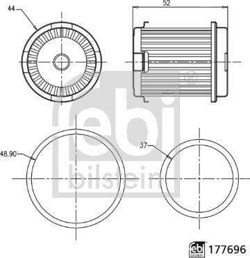 Febi Bilstein 177696 - Гидрофильтр, автоматическая коробка передач autosila-amz.com