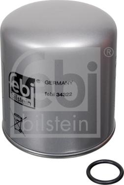Febi Bilstein 34322 - Фильтр влагоотделитель ASP Premium, TGA с коалесцирующим фильтром , Резьба входа: M 39x1.5 Knorr- с autosila-amz.com