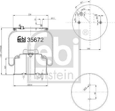 Febi Bilstein 35672 - Кожух пневматической рессоры autosila-amz.com