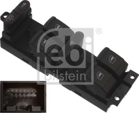 Febi Bilstein 37644 - выключатель стеклоподъемника переднего левого!\ Seat Leon/Toledo, VW Bora/Golf/Passat 96-06 autosila-amz.com
