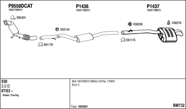 Fenno BM732 - Система выпуска ОГ autosila-amz.com