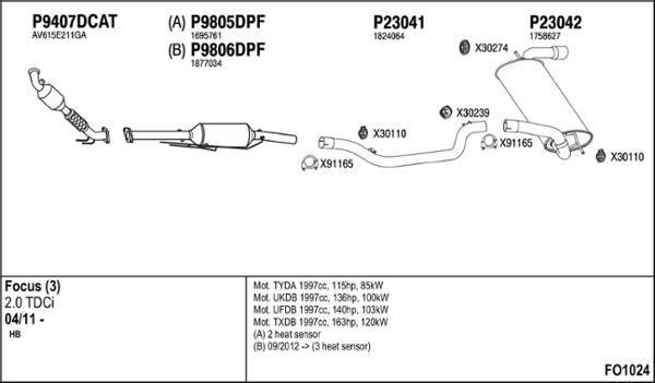 Fenno FO1024 - Система выпуска ОГ autosila-amz.com