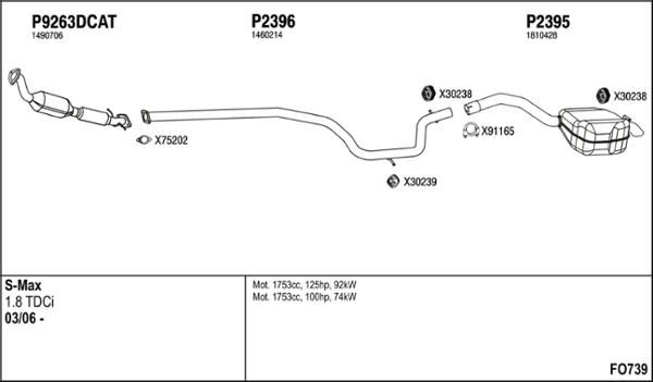 Fenno FO739 - Система выпуска ОГ autosila-amz.com