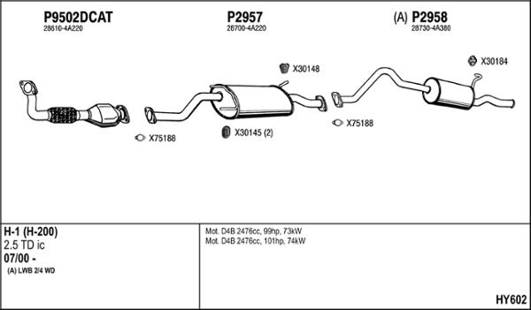 Fenno HY602 - Система выпуска ОГ autosila-amz.com