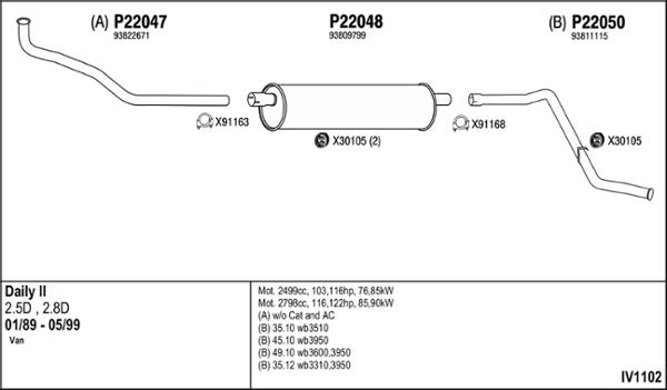 Fenno IV1102 - Система выпуска ОГ autosila-amz.com