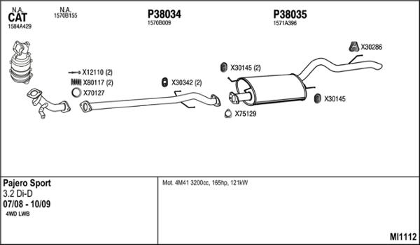 Fenno MI1112 - Система выпуска ОГ autosila-amz.com