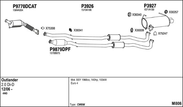 Fenno MI806 - Система выпуска ОГ autosila-amz.com