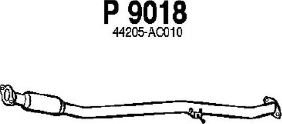 Fenno P9018 - Средний глушитель выхлопных газов autosila-amz.com