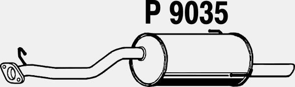 Fenno P9035 - Глушитель выхлопных газов, конечный autosila-amz.com